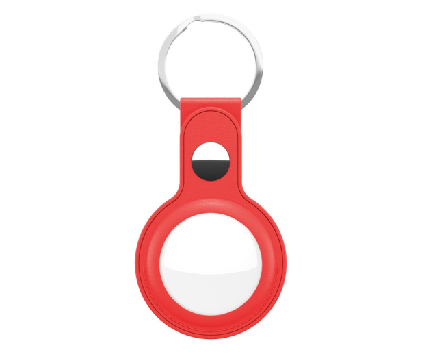KeyBudz AirTag Keyring skórzane etui ochronne do AirTag red IEOKBATRD - 1172143 - zdjęcie